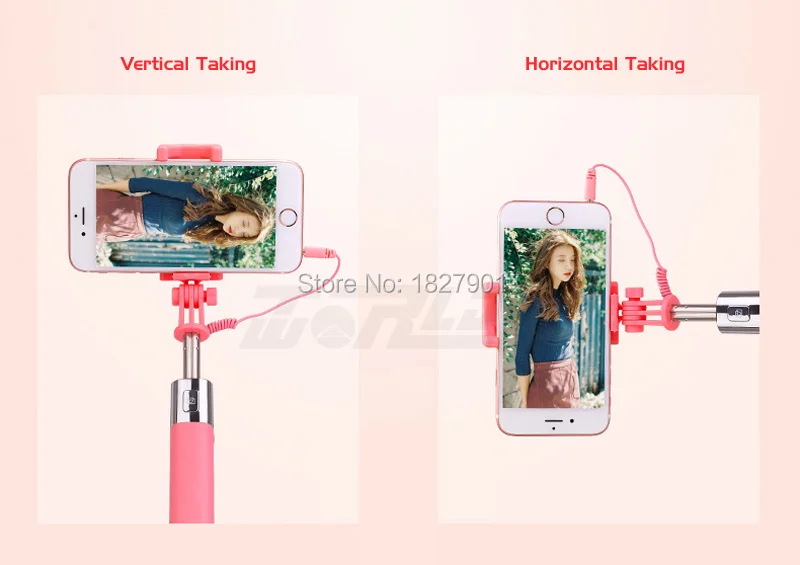 Универсальная самоуправляемая проводка выдвижной ручной монопод штатив держатель для samsung Galaxy iPhone 6 6s 6s plus Palo Selfie