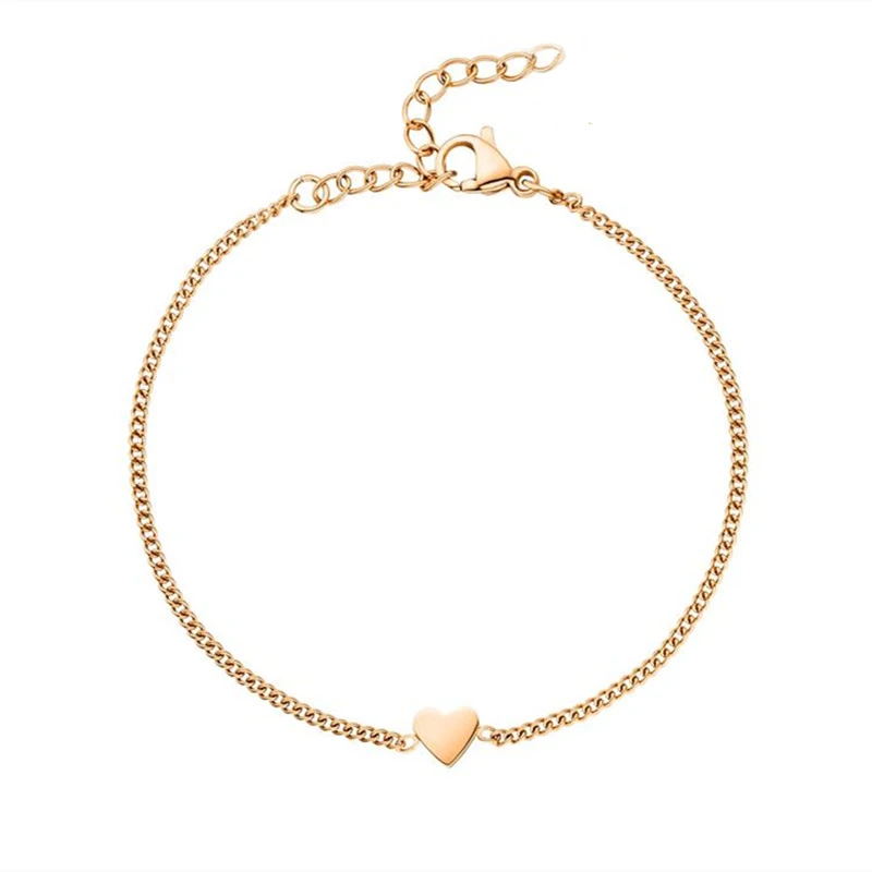 HEART BRACELET ROSE GOLD