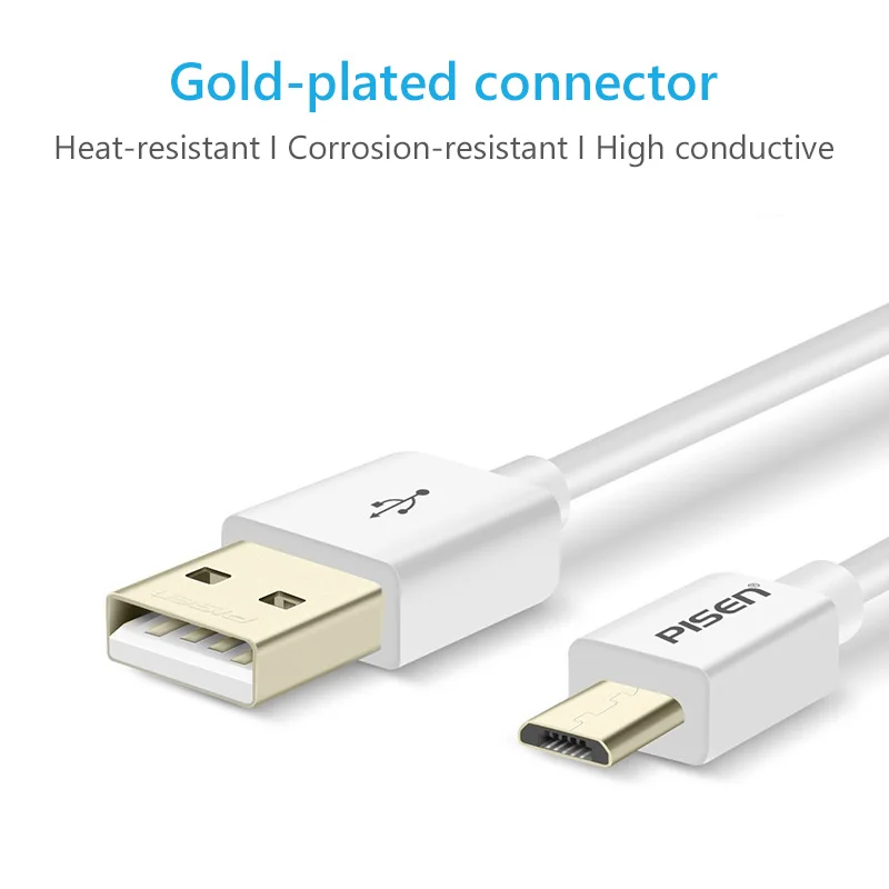 Pisen 0.8 м кабеля micro USB быстрой зарядки синхронизации данных 2.0 Зарядное устройство