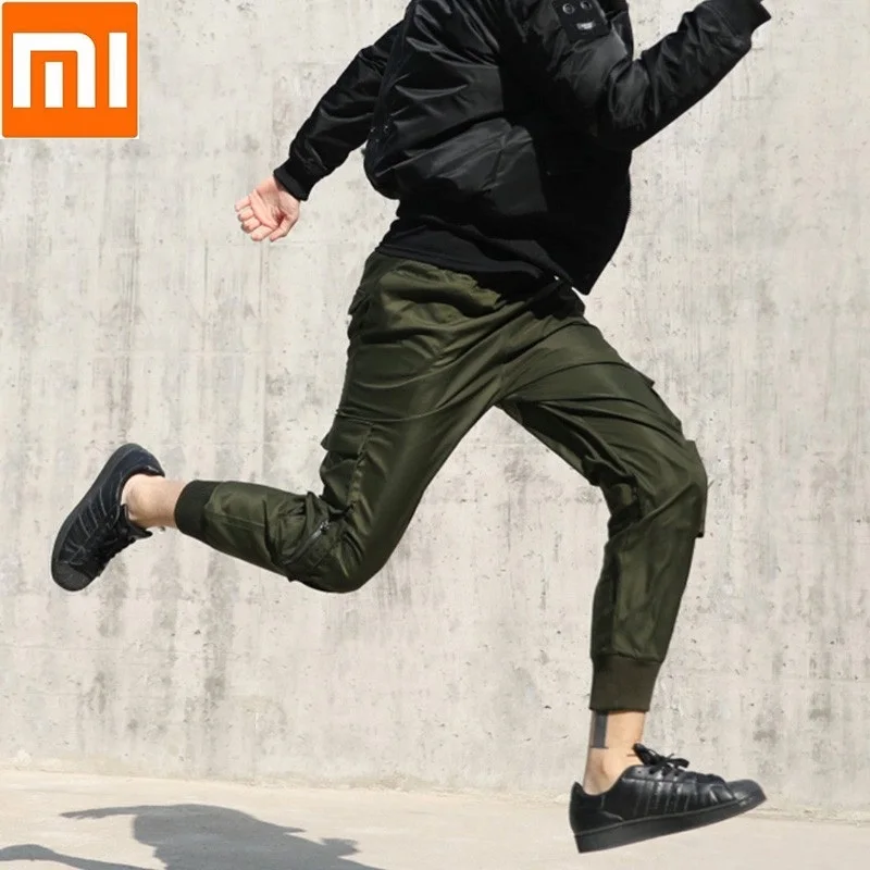  Xiaomi ULEEMARK Tooling Trousers Beam foot Sweatpants Loose Leisure Overalls Handsome Retro Trend M