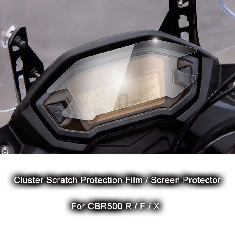 100% Brand New Motorcycle Accessories for Honda CBR500 RFX CBR500R CBR500F Cluster Scratch Protection Film Screen Protector (3)