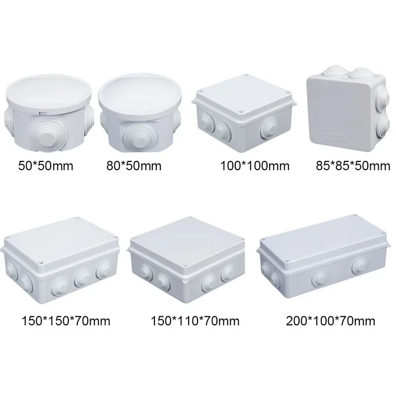 Waterproof Plastic Junction Box Electrical Cable Waterproof Plastic Junction Box
