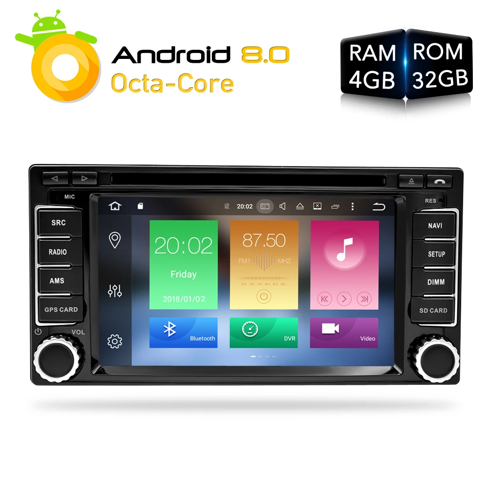 

Android 8.0 car dvd Radio Stereo with Bluetooth GPS Navigation HeadUnit 2008-2013 for SUBARU Forester Support WiFi Rear Camera