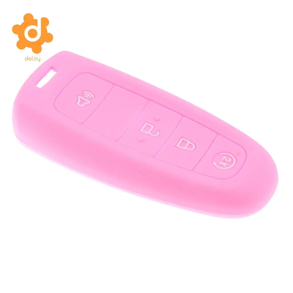 2x Remote Car Key Shell Case Fob Cover Protector for Ford Edge Luminous+Pink
