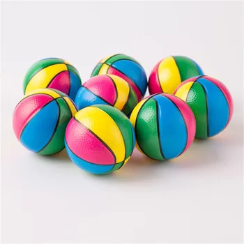 

Stress Relief Colorful 6.3CM Kid Toy Squeeze Soft Foam Rubber Ball Squeezing Ball Basketball Orange Hand Wrist Exercise