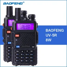 BAOFENG UV-5R 8W Walkie Talkie 1800mah UHF VHF Dual Band UV 5R Portable Baofeng Walkie Talkie UV5R Two Way Ham Radio Communitor