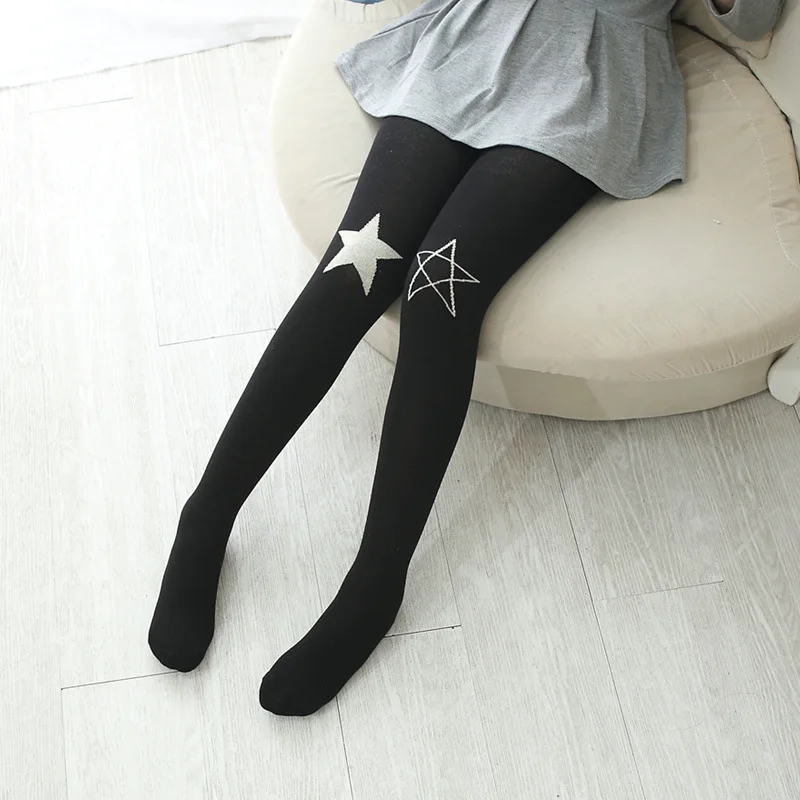 Детские осенние Чулки со звездами до колена|child pantyhose|stockings girlstights children |