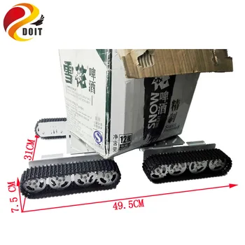 

DOIT Smart Car Tank Crawler Caterpillar Vehicles Wall-e Robot with Large Load