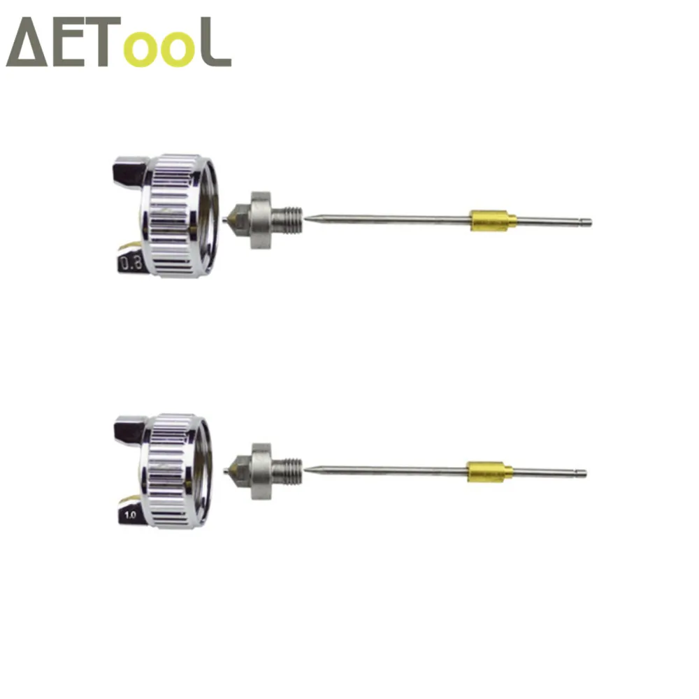 Набор для замены насадки AETool 0 8 мм/1 мм + профессиональный распылитель синего