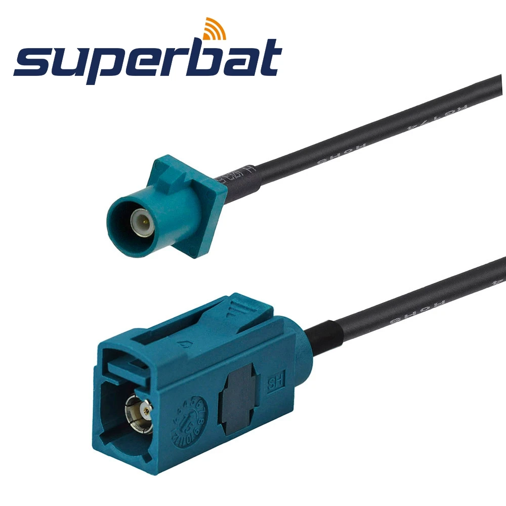 

Superbat RF Pigtail 1m 3FT Fakra female jack to Fakra "Z" male plug lead cable RG174 New
