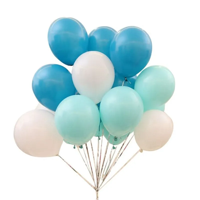 

Tiffany Blue Balloons 12 inch Latex Party Balloons Star Foil for Wedding Engagement Baby Shower Birthday Party Decorations