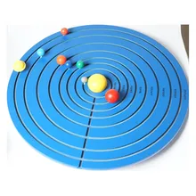 New Wooden Baby Toy Montessori Science And Culture Teach The Eight Planets Baby Education Toys the planets