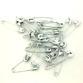 

1500Pcs Silver Tone Alloy Safety Pins Brooches Needles Crafts Scrapbook Sewing DIY Findings 22x5mm