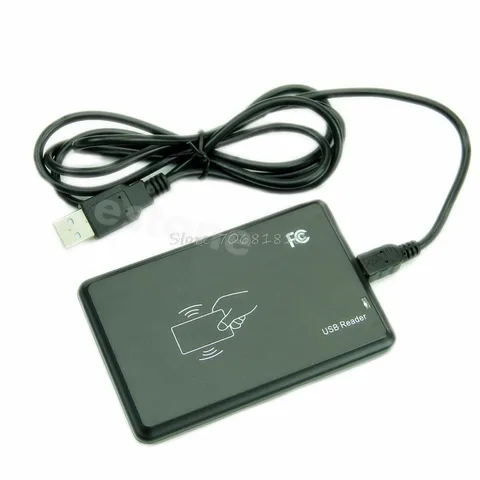 USB RFID Contactless Proximity Sensor Smart ID Card Reader 125Khz EM4100 Window7  Drop Shipping