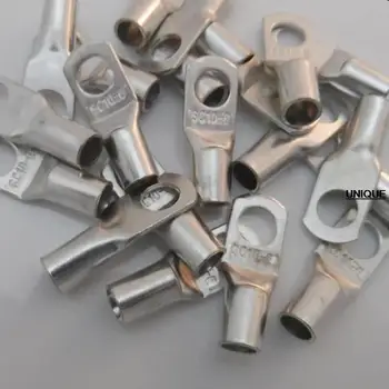 

20PCS SC10-6 8 AWGX1/4" TINNED COPPER LUG BATTERY CABLE CONNECTOR TERMINAL