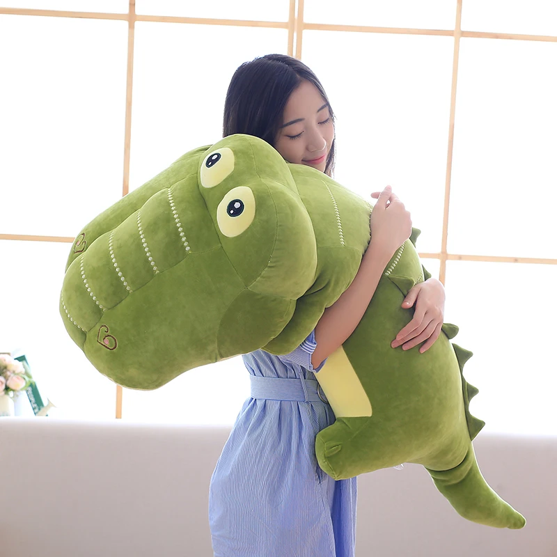 

Large Size 130cm Cartoon Crocodile Long Pillow Plush Toy Soft Stuffed Cushion Big Eyes Kawaii Lovely Gifts For Children Kids