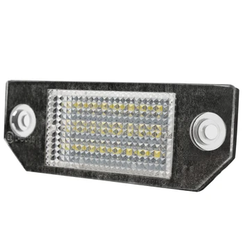

LEEPEE 2pcs LED Number Plate Lights Super Bright 5W License Plate Lamps for Ford Focus 2 3 C-MAX MK2 Car-Styling Light Source