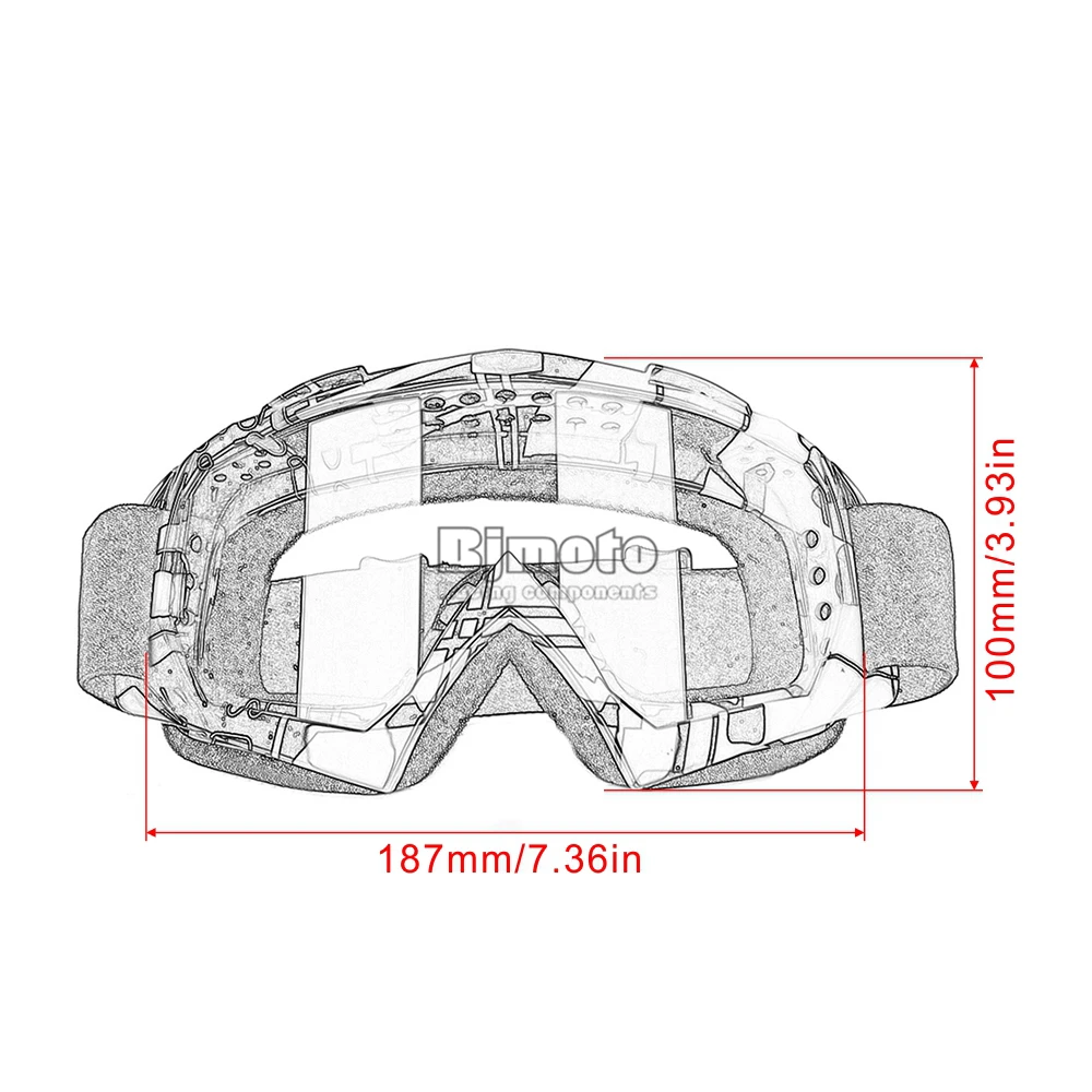 BJMOTO бренд очки для мотокросса ATV MTB DH внедорожные шлемы Gafas Мотоцикл Байк UTV гоночные очки