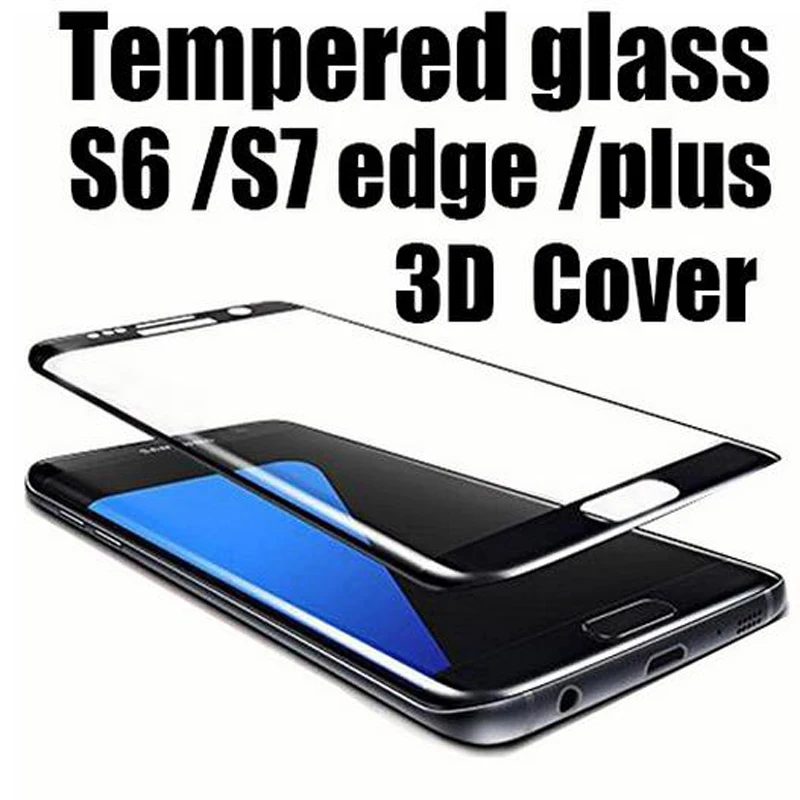 Закаленное стекло с полным покрытием для Samsung Galaxy S6 S7 Edge Plus Case S 7 6edge стеклянная
