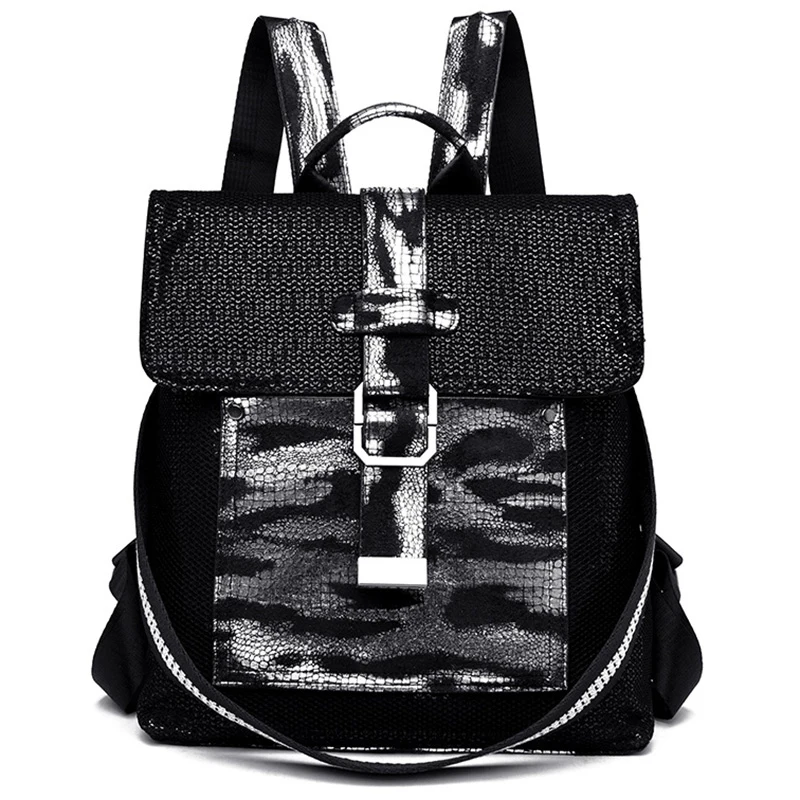 

LJL-Women Anti Theft School Bags Teenage Girls Soft Waterproof Backpack Portable Female Travel Fashion Daypack Rucksack Bag