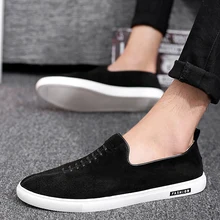 Nice New Men Casual Shoes Fashion Genuine Leather Men Loafers Spring Autumn Men Flat Shoes Zapatillas Hombre Size 28-66