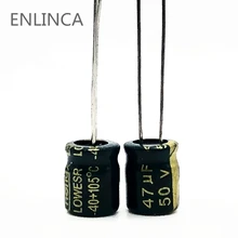 20 шт./лот Q02 высокочастотное низкое сопротивление с алюминиевой крышкой, 50В, 47(Европа) мкФ алюминиевый электролитический конденсатор с алюминиевой крышкой, Размер 6*7, 47(Европа) мкФ 20
