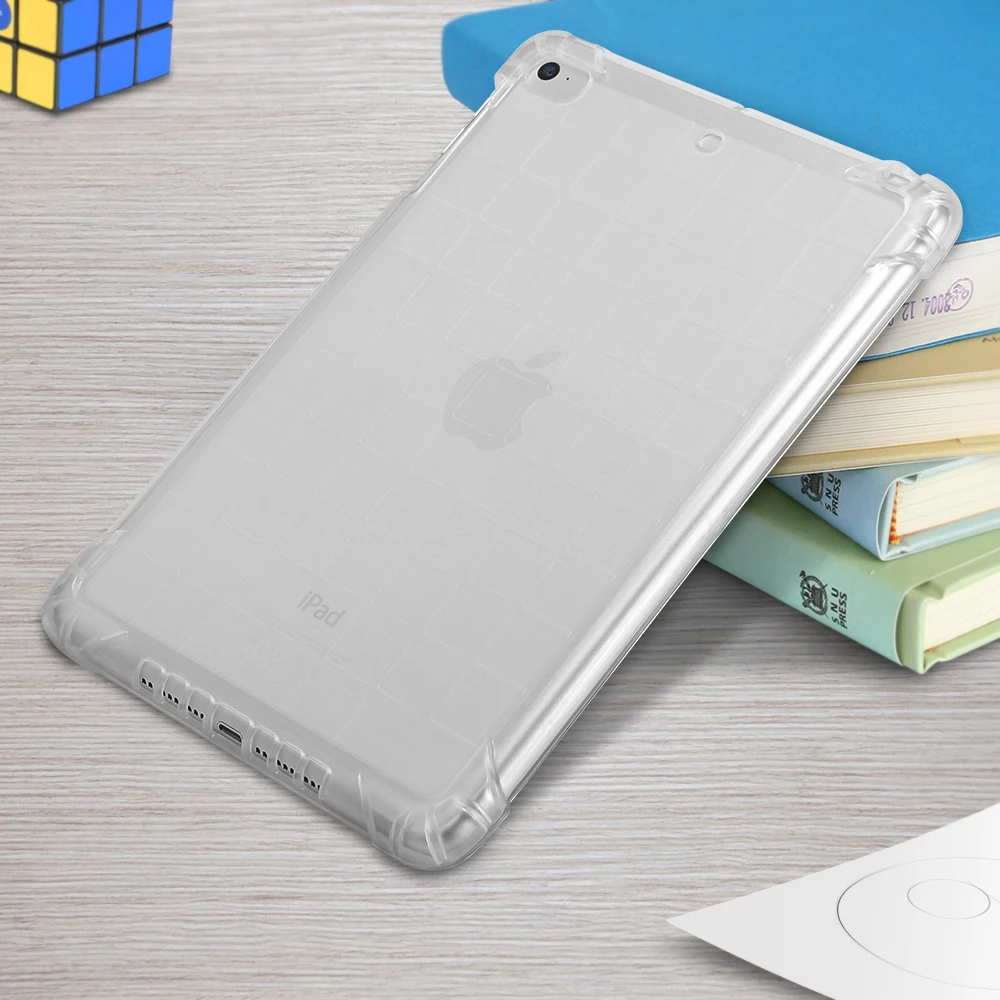 

For Ipad case mini 2 3 4 Silicon TPU Tablet Case Soft Transparent Back Cover For ipad Mini1 Mini 2 Mini 3 Mini4 Anti-fall Shells