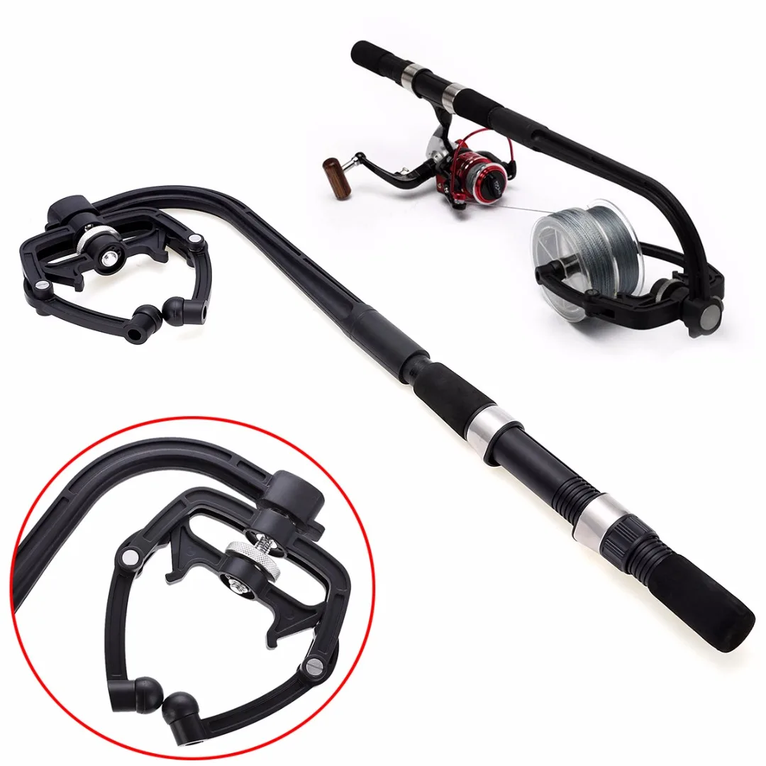 Portable Fishing Line Spooling Station Reel Spooler Winder Winding System Fishing Tools Accessories Black