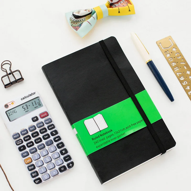 

Notebook A5 Retro Imitation Leather Office Business Style Hardcover Fine Travel Planner Notebook Molang Diary Fashion Notebook