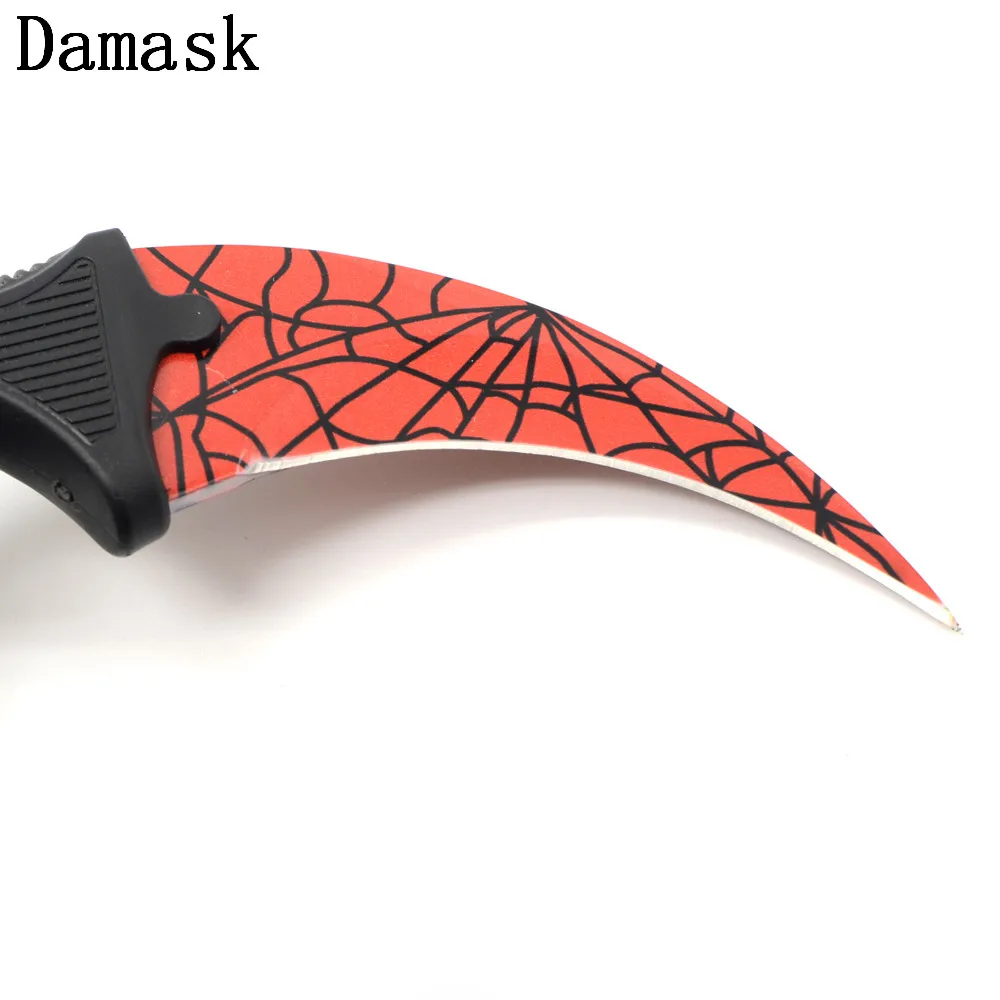 Damask Portable Stainless Steel Blade Razor Utility Non-slip Handle Pocket Karambit Tactical Claw Knife High-end Rescue Tool Damask Portable Stainless Steel Blade Razor Utility Non-slip Handle Pocket Karambit Tactical Claw Knife High-end Rescue Tool
