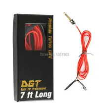 1 шт. 7 футов длинный Promium красный зажим для татуировки шнур для питания тату машина Fuente de alimentacin татуировки