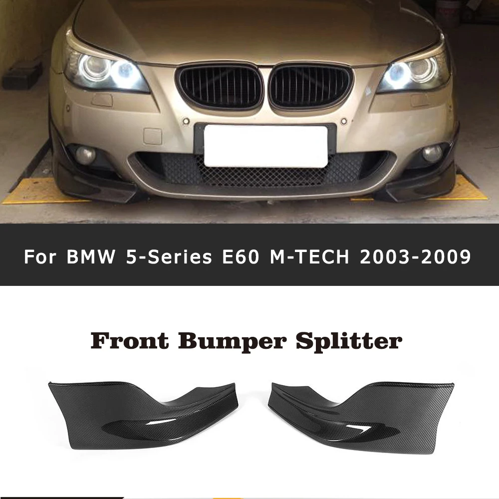 Carbon Fiber Front Bumper Splitter Apron for BMW E60 M Sport Bumper