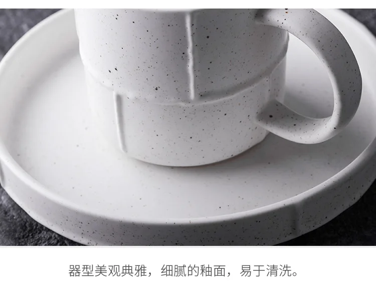 Simple ceramic teapot cold water bottle retro white set coffee afternoon tea cup mug milk can sugar bowl mx6221104