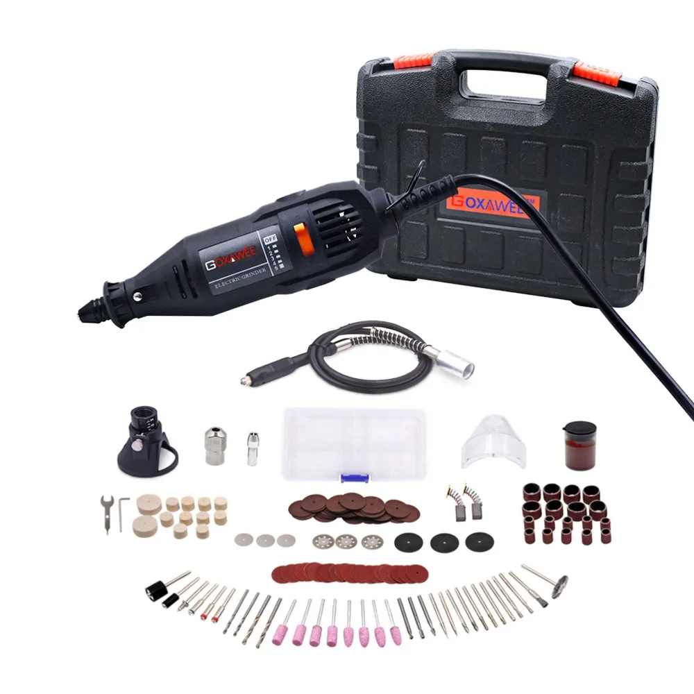 

GOXAWEE 220V Electric Mini Drill Dremel Electric Engraver Grinder Drill Machine Power Tools With Rotary Tool Dremel Accessories