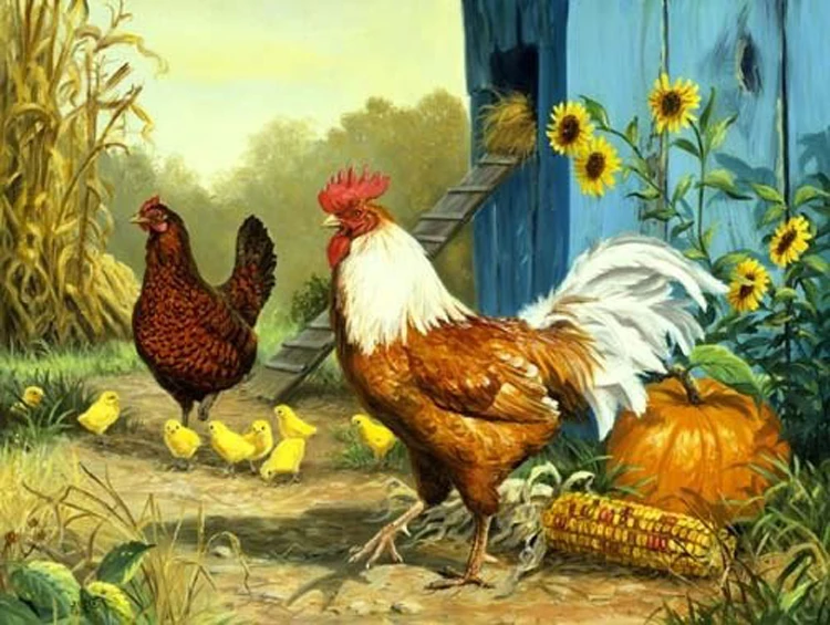 88+ Gambar Ayam Lukisan Terbaik 88+ Gambar Ayam Lukisan Terbaik