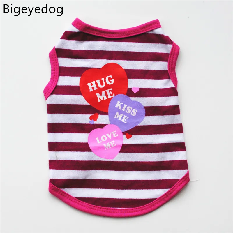 Bigeyedog Summer Dog Vest Pet Tshirt Cat Puppy Apparel Small Clothes T-shirt Outfit Drop Shipping Products Clothing | Дом и сад