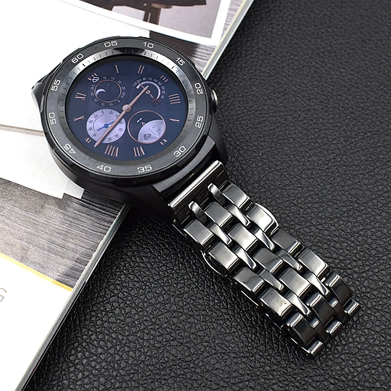 Ремешок из натуральной керамики 20 мм для наручных часов Huawei Watch 2 Sport Classic Samsung Gear S3