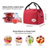 Aosbos Fashion Portable Insulated Canvas Lunch Bag Thermal Food Picnic Lunch Bags for Women Kids Men Cooler Lunch Box Bag Tote ► Photo 2/6