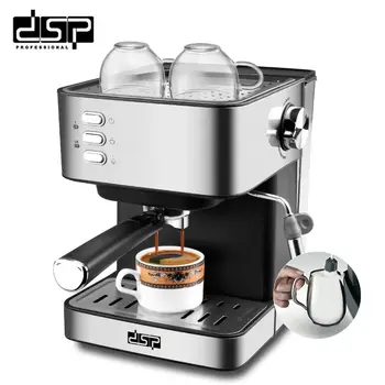 

DSP Semi-automatic Coffee Machine Stainless Espresso Maker Fully Functional Home Display Full Temperature Control