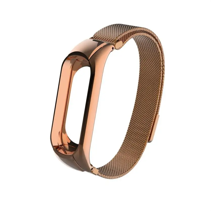 Браслет на запястье для Xiaomi Mi Band 3 из нержавеющей стали Миланская Магнитная Петля