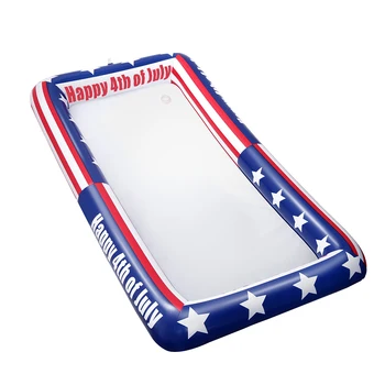 

1pc American Flag Inflatable Serving Tray Food Drink Holder Cooler Bar Buffet for Pool Party Picnic BBQ 4th of July