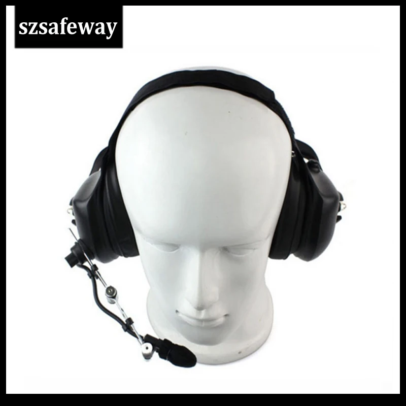 Heavy duty walkie talkie noise cancelling headset for Motorola CP160