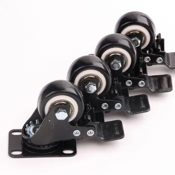 

40mm 50KG Heavy Duty Swivel Castor 4PCS/Set Furniture Casters Office Chair Baby Crib Sofa Brake Furniture Hardware Wheels