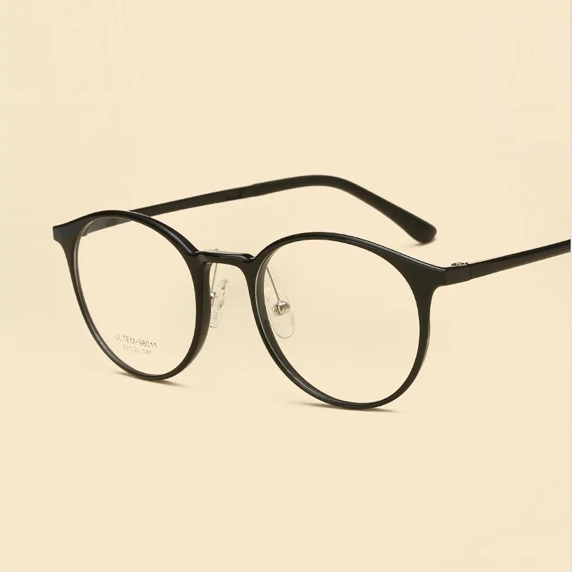 Ретро мужские очки для студентов, женские очки с полной оправой, супер гибкая пластиковая оправа для очков ULTEM, Женские оправы для очков для чтения
