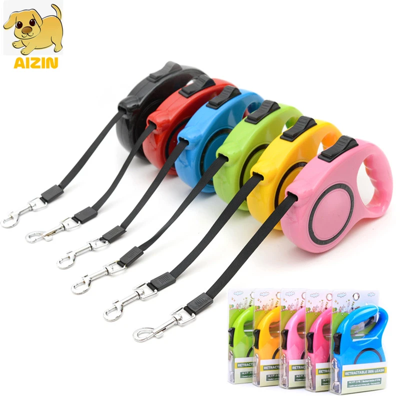 

Retractable Dog Leashes Automatic Flexible Candy Color Puppy Cat Strong Nylon Rope Collar Leash 3M For Small Dogs Pet Supplier