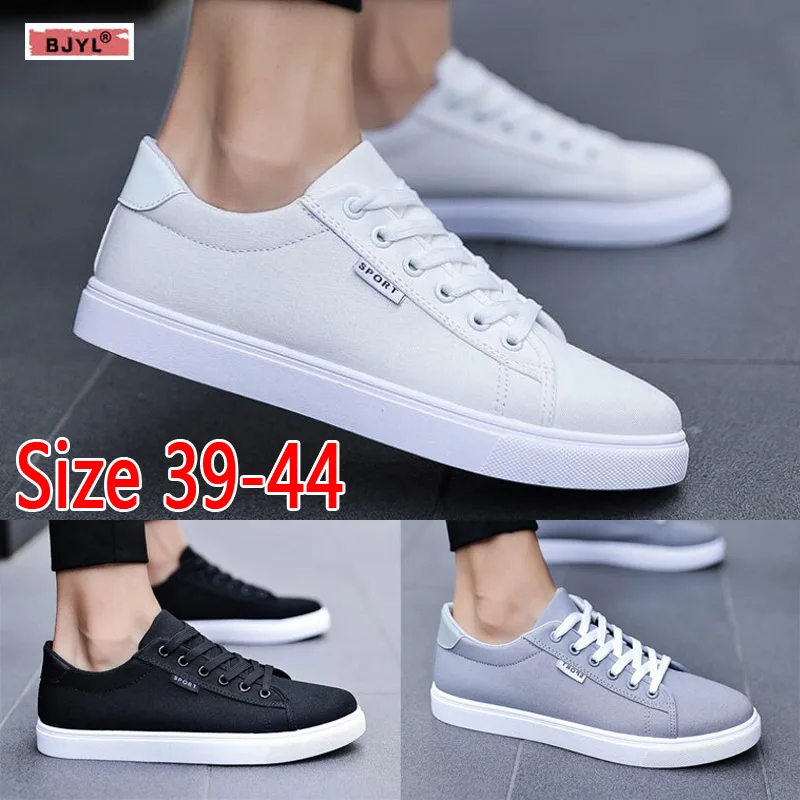 

BJYL shoes men 2019 summer new men's shoes student casual canvas board shoes men's low-top breathable gray cloth shoes
