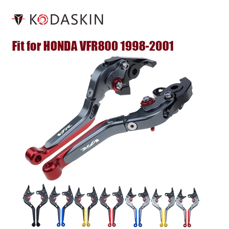 KODASKIN Тормозная ручка рычага сцепления для HONDA VFR800 1998-2001 Регулируемая Складная Выдвижная рычаги для мотоциклов