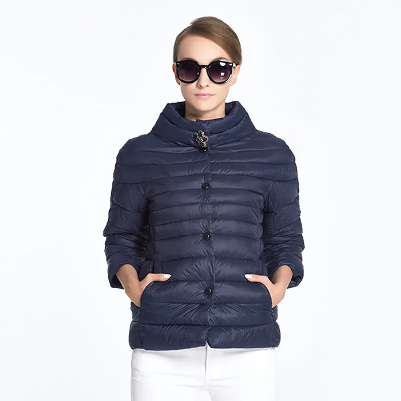 

2019 New Female Warm Winter Jacket Women Coat Thin Cotton Parka Ultra-light Cotton-padded coat female