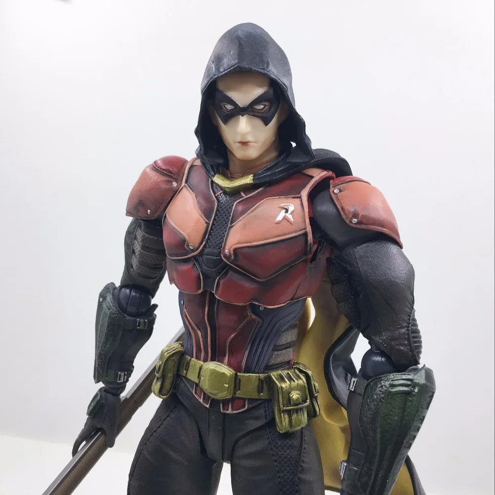 Play Arts Kai PA Bat Man Arkham Knight Robin Jason Todd Red Hood 27 см ПВХ фигурка кукла игрушки детский