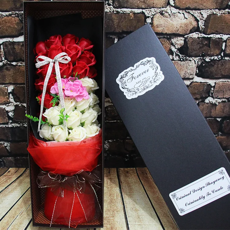 The Qixi Festival 33 flower color Valentine bouquet soap manufacturers selling a WeChat explosion on behalf of | Дом и сад